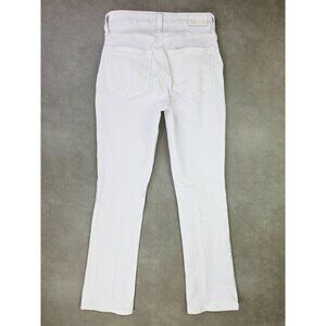 Paige Size 24X29 Womens White Hourglass Straight 5 Pocket Logo Tag Jeans